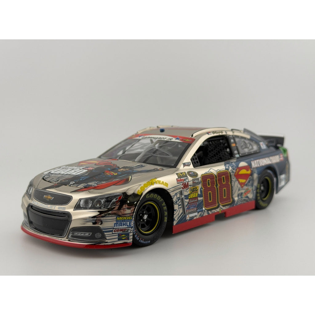 3/4 Front Hero — Dale Earnhardt Jr. #88 National Guard Superman 2014 SS Chrome Track Auto 1 of 180