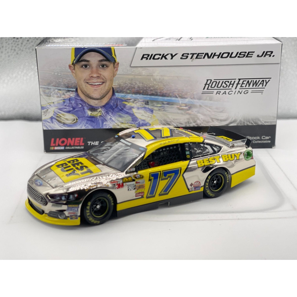 Ricky Stenhouse Jr. #17 Best Buy 2013 Fusion Polished Nickel 1 of 144 Autographed