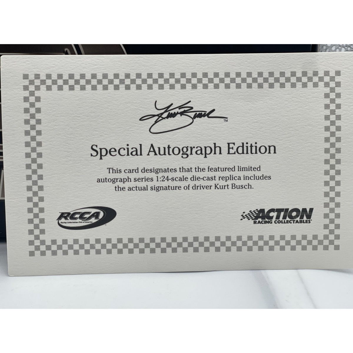 Kurt Busch #41 Haas Automation Autographed 2015 SS Liquid Color Elite 1 of 25