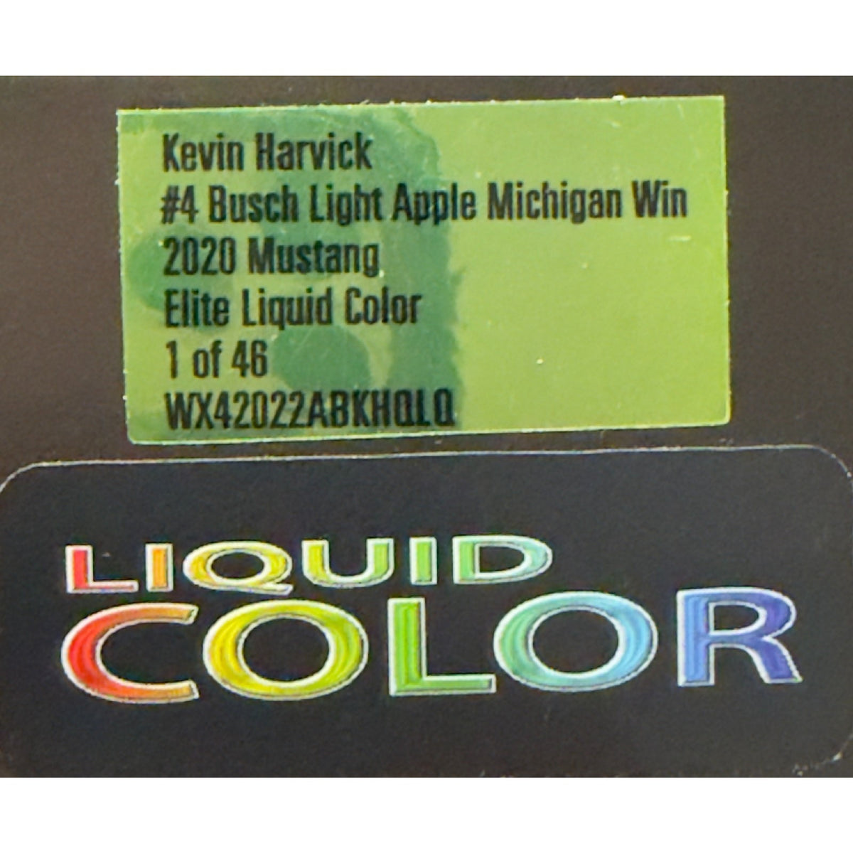 Kevin Harvick #4 Busch Light Apple Michigan Win 2020 Mustang ELITE Liquid Color