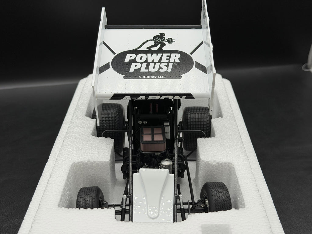2026 Aaron Reutzel #87 PowerPlus Sprint Car White – ACME A1826009 – original photograph 3