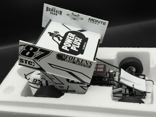 2026 Aaron Reutzel #87 PowerPlus Sprint Car White – ACME A1826009 – original photograph 2