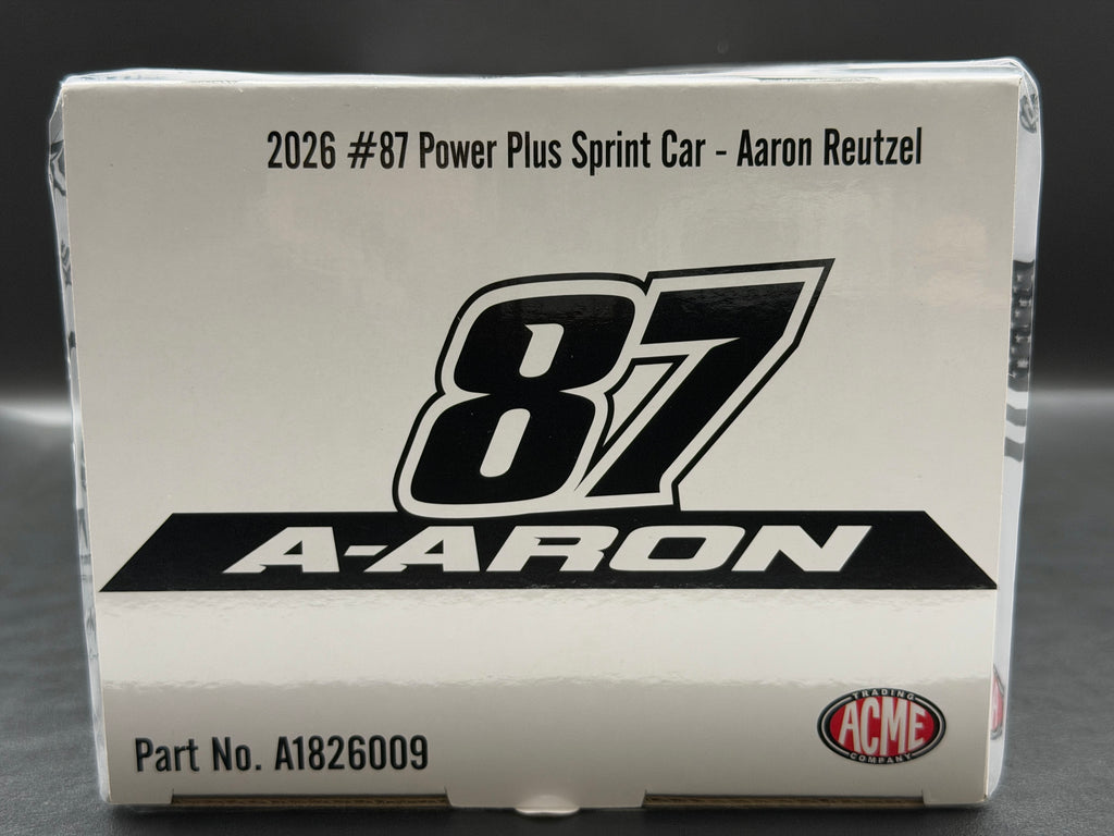 2026 Aaron Reutzel #87 PowerPlus Sprint Car White – ACME A1826009 – original photograph 12