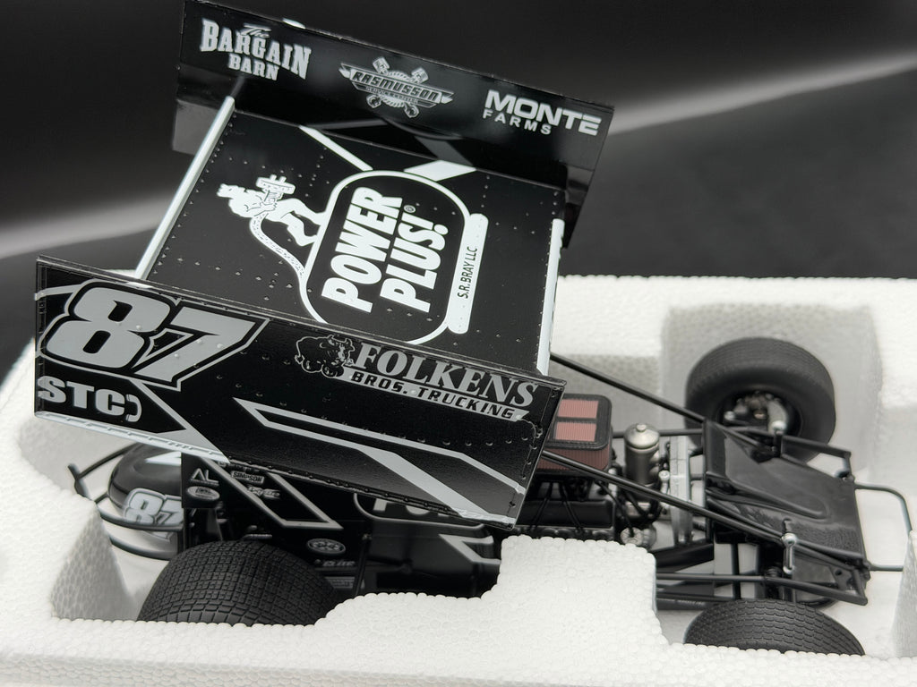 2026 Aaron Reutzel #87 PowerPlus Sprint Car Black – ACME A1826012 – original photograph 2