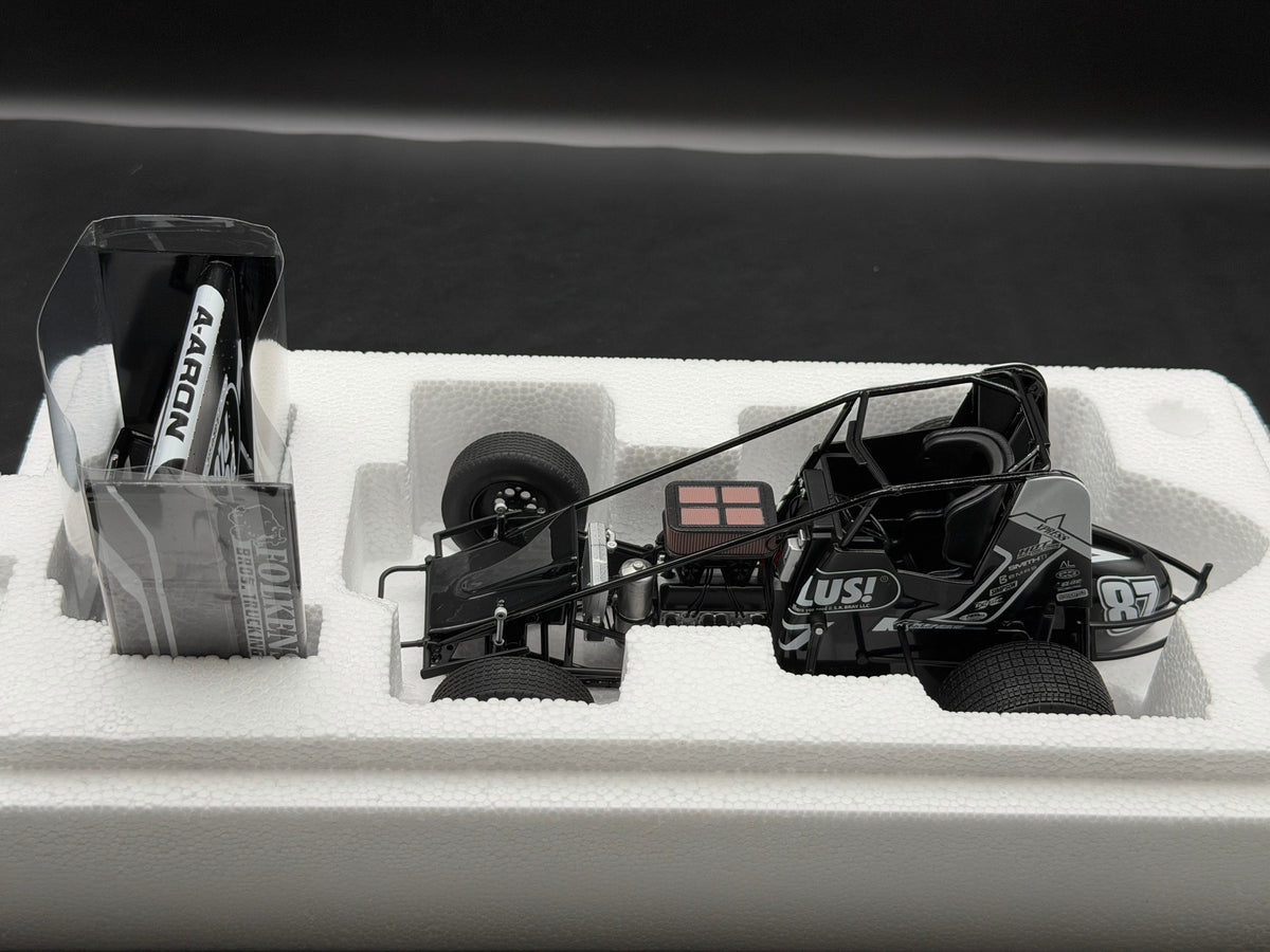 2026 Aaron Reutzel #87 PowerPlus Sprint Car Black – ACME A1826012 – original photograph 7
