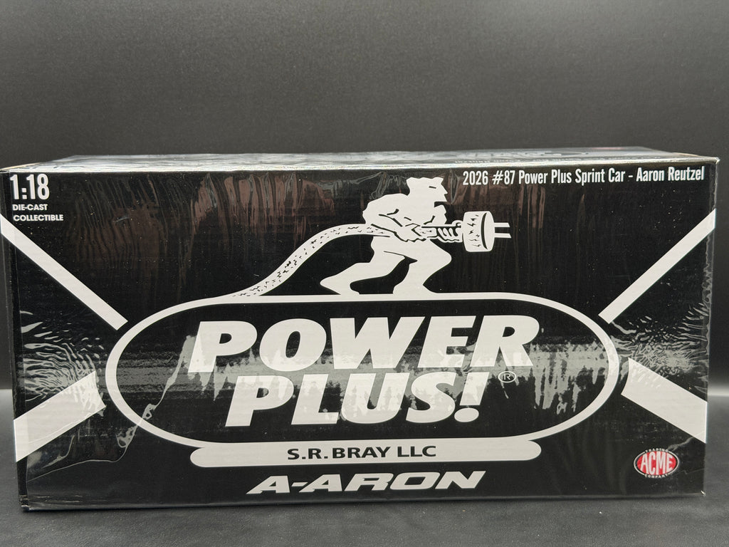 2026 Aaron Reutzel #87 PowerPlus Sprint Car Black – ACME A1826012 – original photograph 11