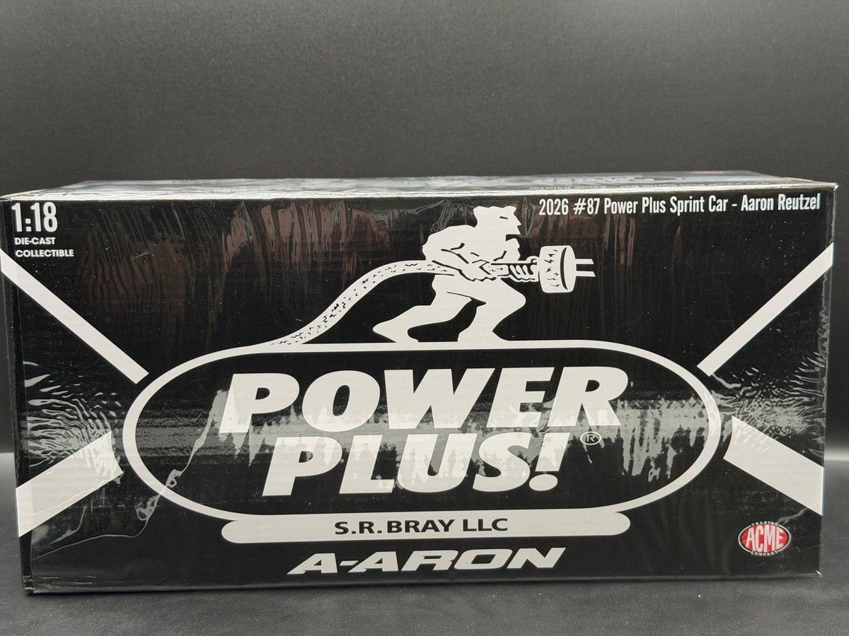 2026 Aaron Reutzel #87 PowerPlus Sprint Car Black – ACME A1826012 – original photograph 11