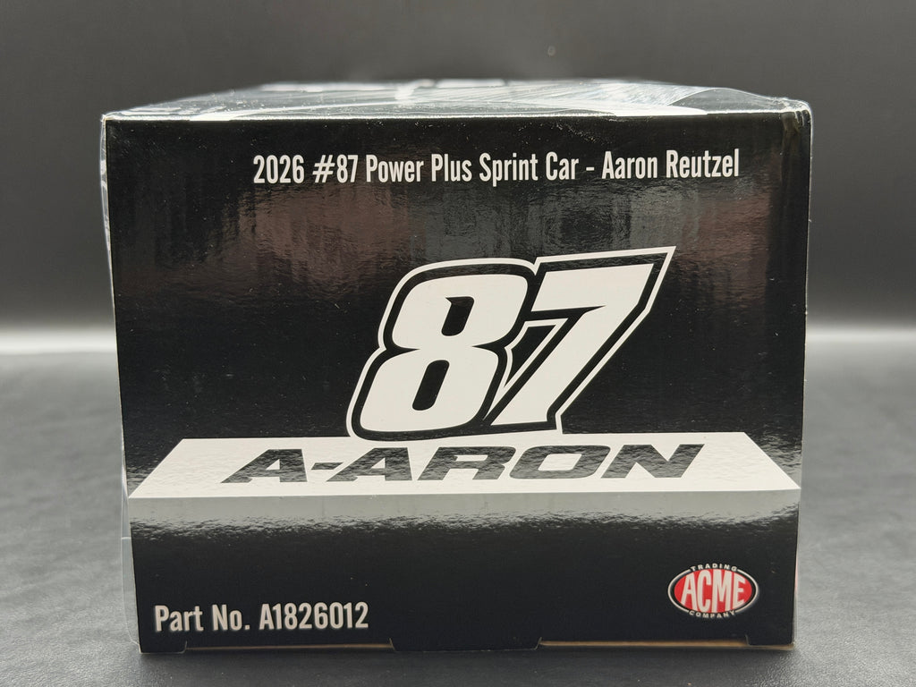 2026 Aaron Reutzel #87 PowerPlus Sprint Car Black – ACME A1826012 – original photograph 13