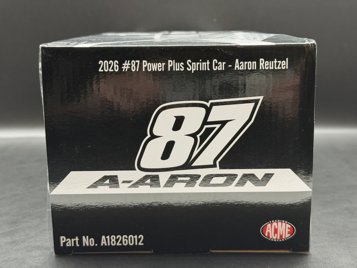2026 Aaron Reutzel #87 PowerPlus Sprint Car Black – ACME A1826012 – original photograph 13