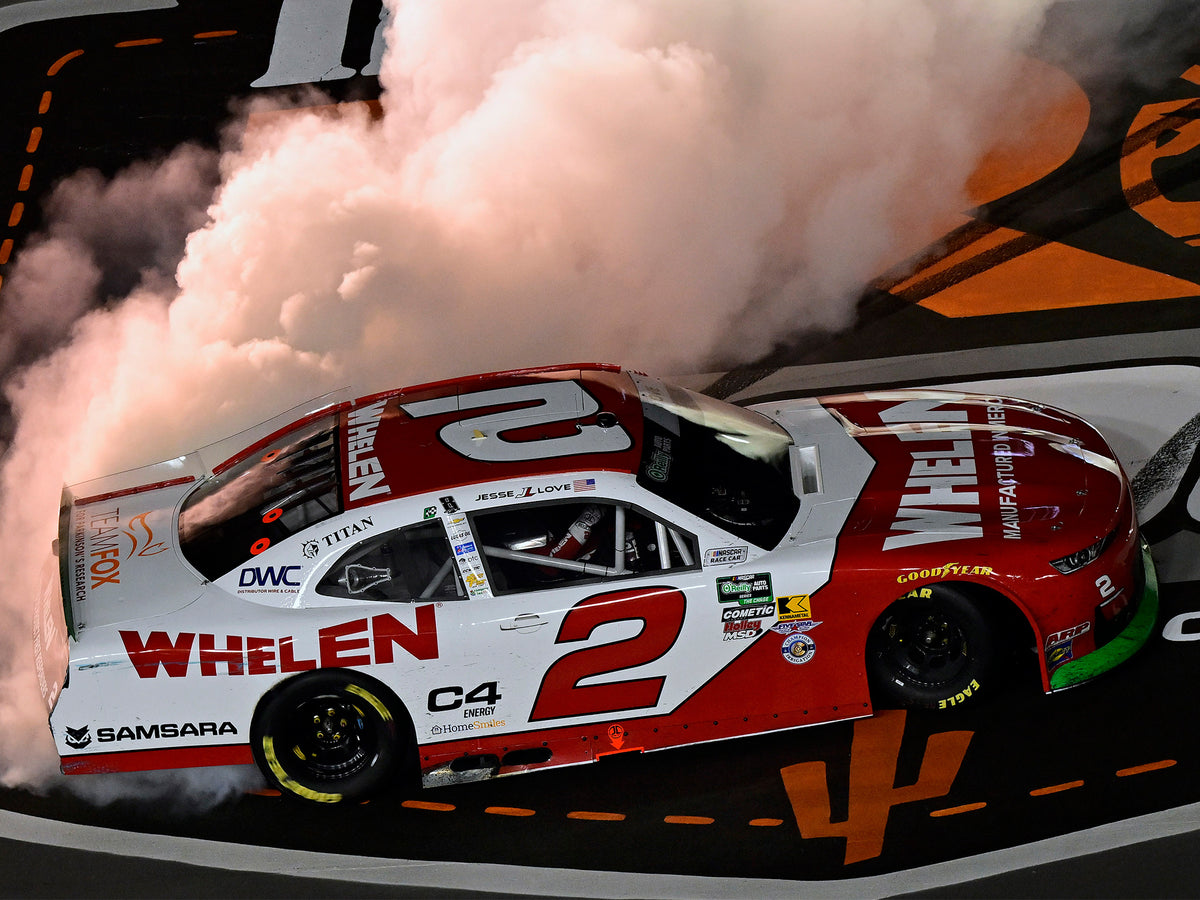 Supplier-provided race photograph for love Phoenix 2026 raced-win release; not an in-stock diecast photograph.