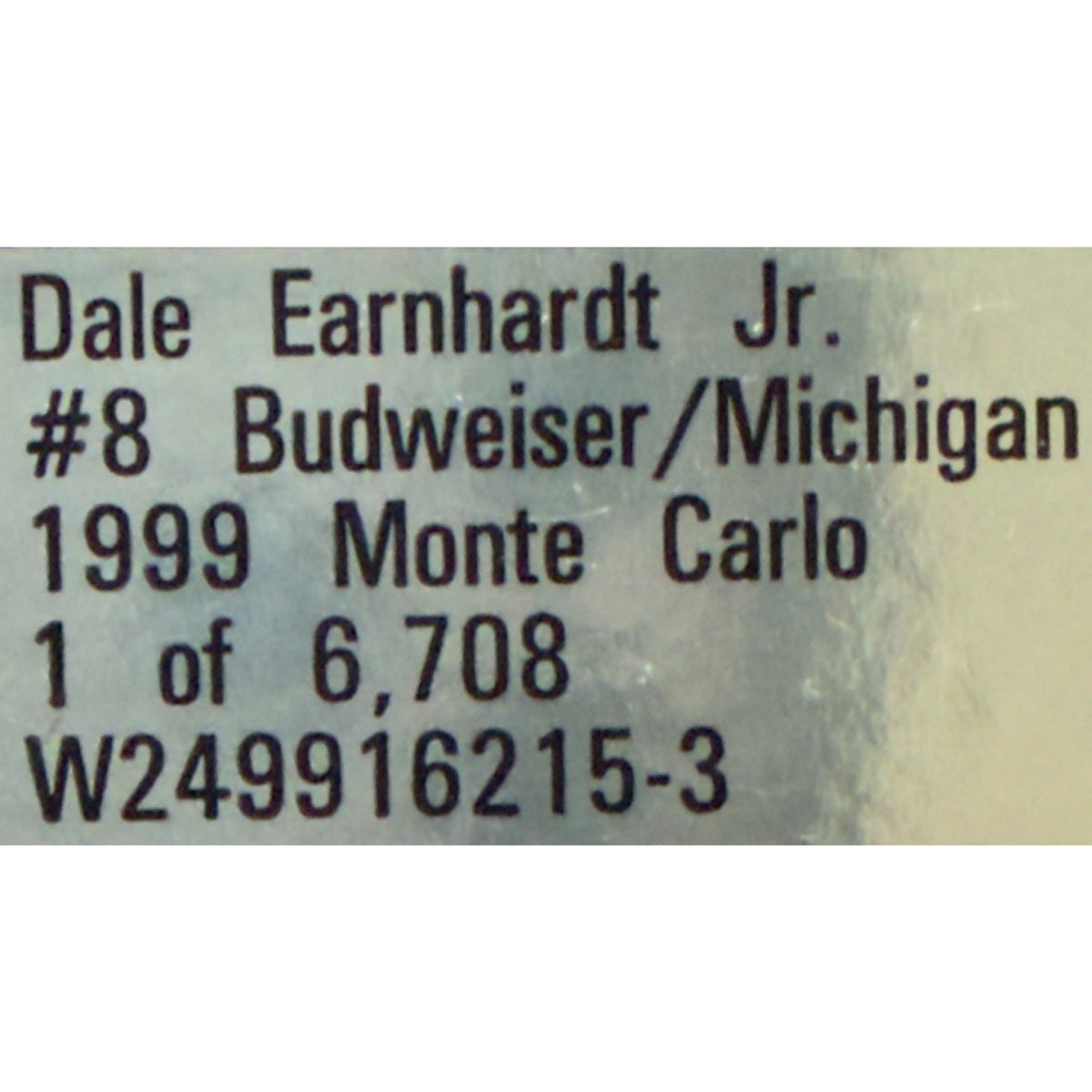 Dale Earnhardt Jr. #8 Budweiser Michigan 1999 Monte Carlo Rookie 1:24 1/6708