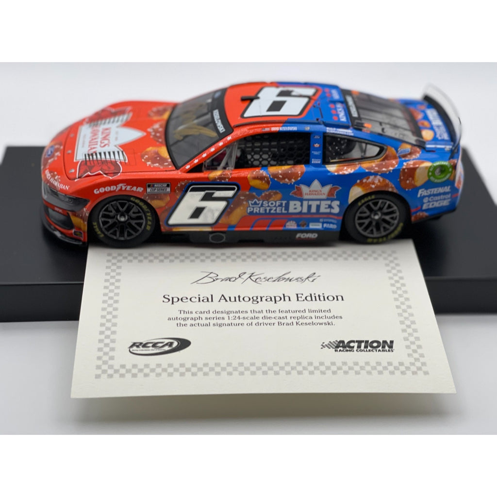 Brad Keselowski #6 King's Hawaiian Soft Pretzel Bites 2024 Mustang Auto 1/72