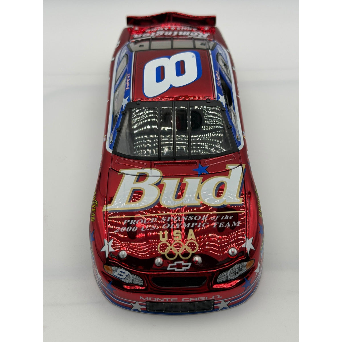 Dale Earnhardt Jr. #8 Budweiser U.S. Olympic Team 2000 Color Chrome Rookie Stripe