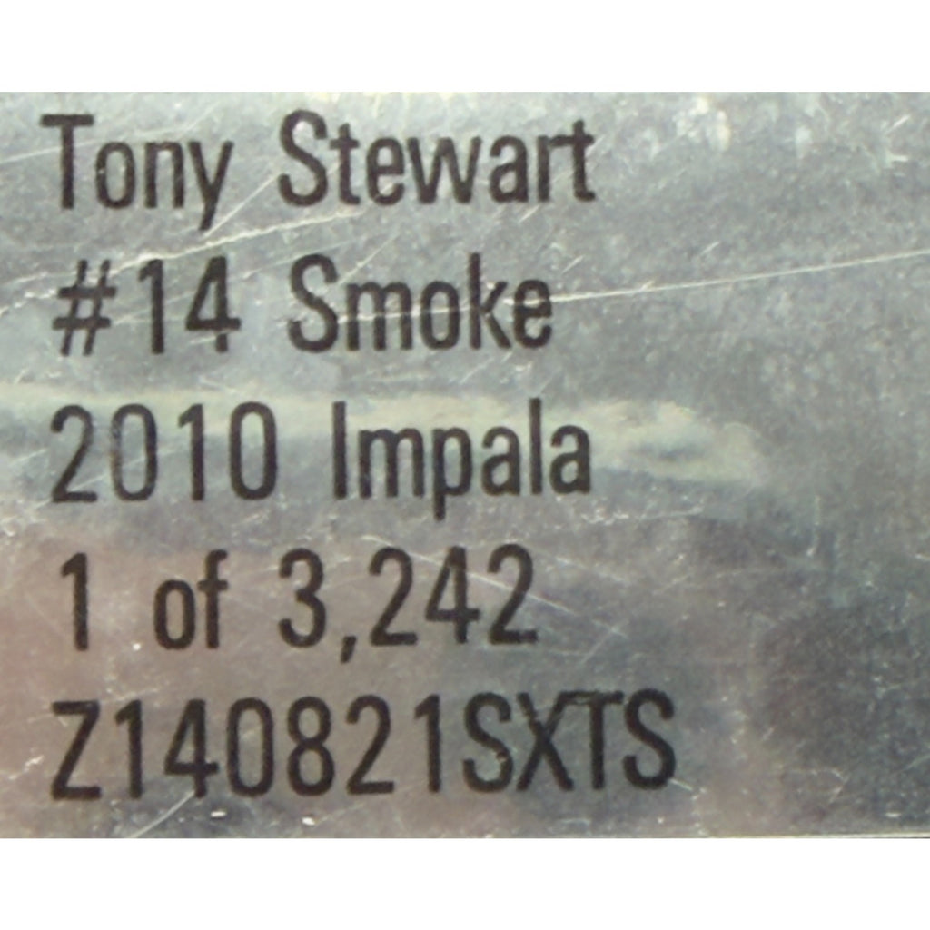 Tony Stewart #14 Smoke 2010 Impala 1 of 3242 DIN 2803 Action NASCAR Diecast