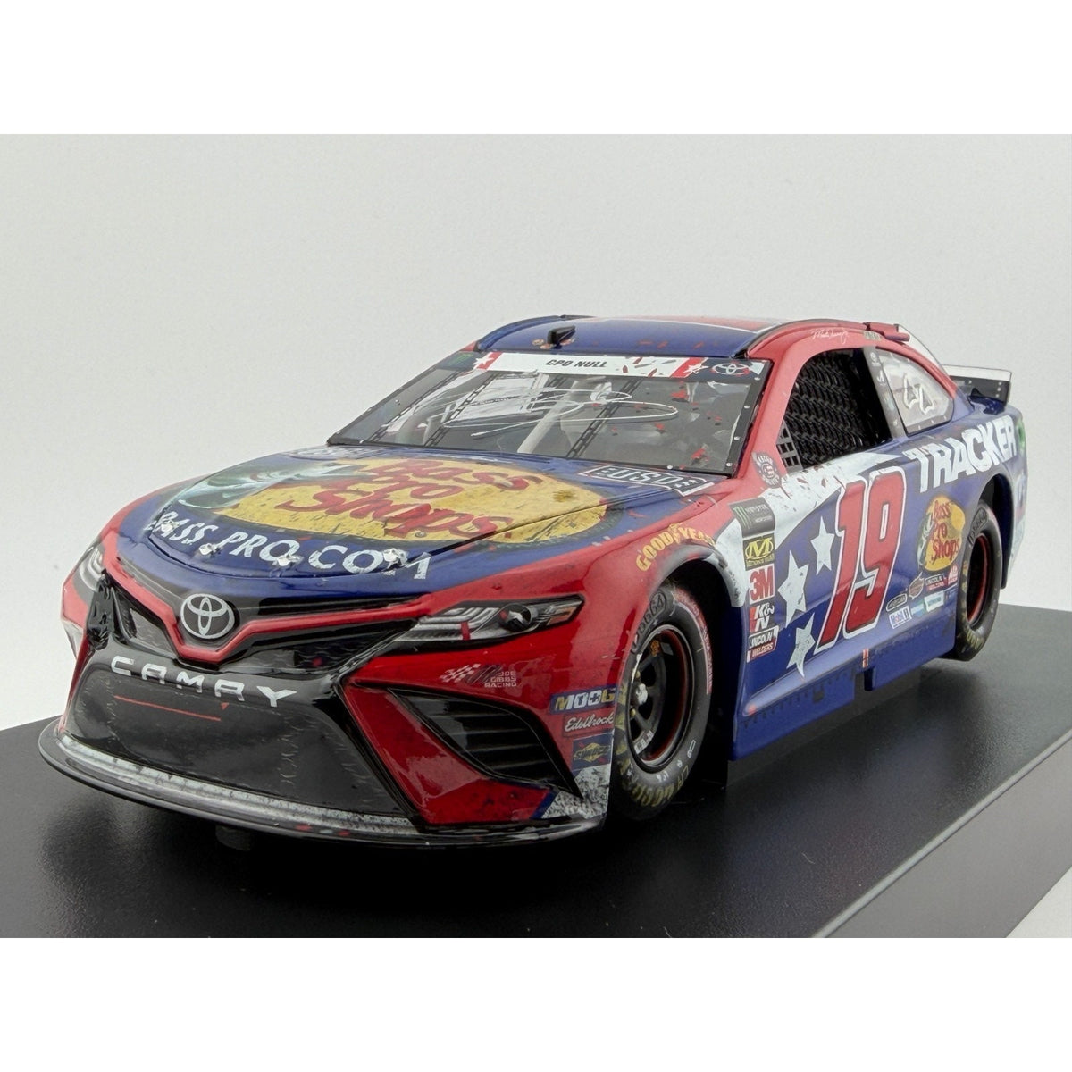 Martin Truex Jr. #19 Bass Pro Patriotic 2019 Charlotte Win Autographed 1/250
