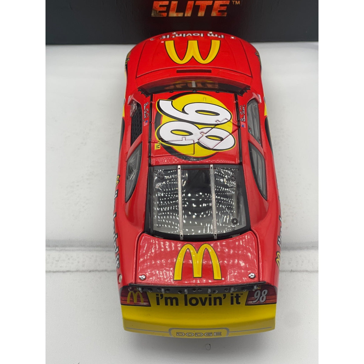 Bill Elliott #98 McDonald’s “I’m Lovin’ It” 2004 Intrepid ELITE 1 of 300 DIN 31