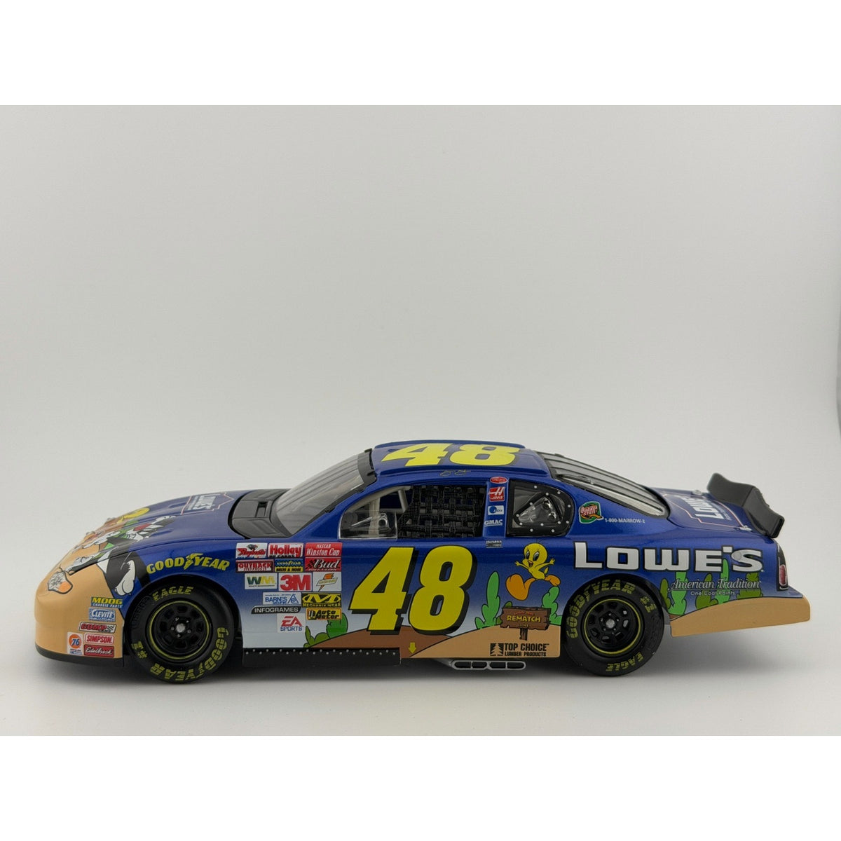 Jimmie Johnson #48 Lowe's Looney Tunes Rematch 2002 Monte Carlo 1/25212 1:24