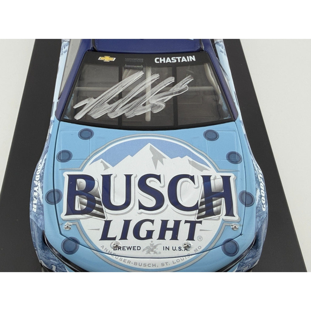 Ross Chastain #1 Busch Light Crocs 2024 Camaro Autographed 1/72 DIN 35