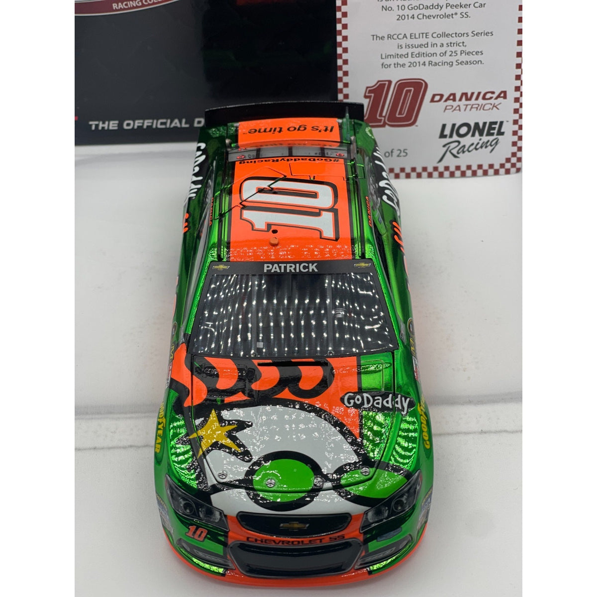 Danica Patrick #10 GoDaddy Peeker 2014 SS Color Chrome ELITE 1 of 25
