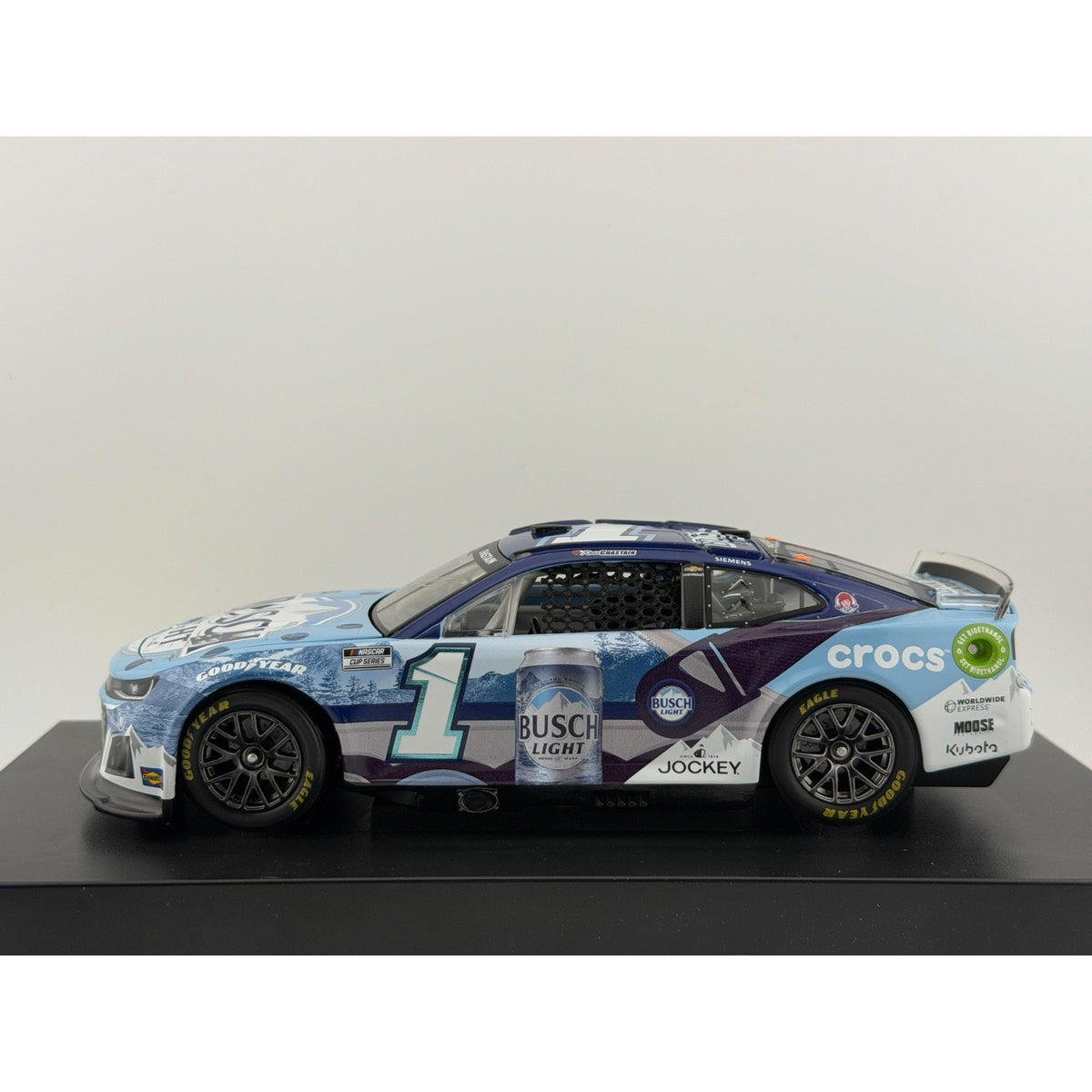 Ross Chastain #1 Busch Light Crocs 2024 Camaro Autographed 1/72 DIN 35