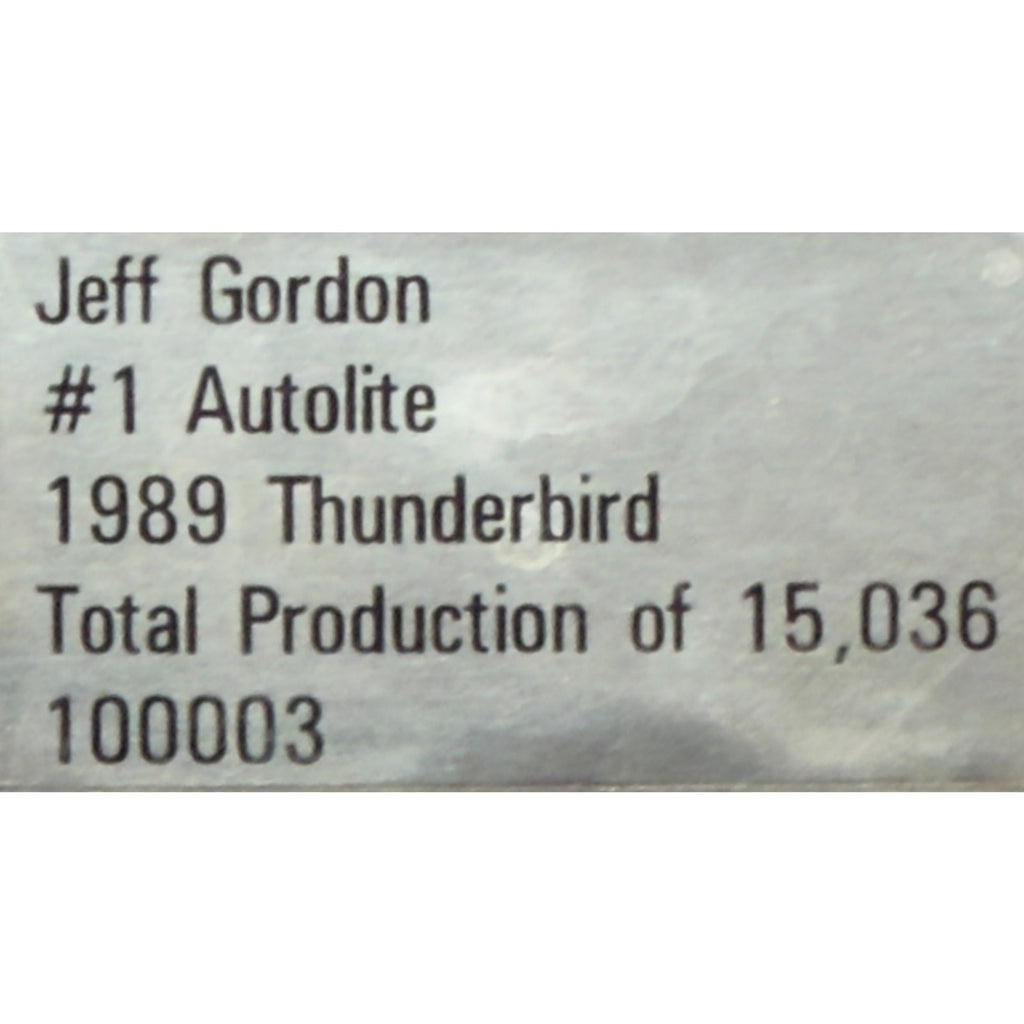 Jeff Gordon #1 Autolite 1989 Thunderbird 1/15036 NASCAR Diecast