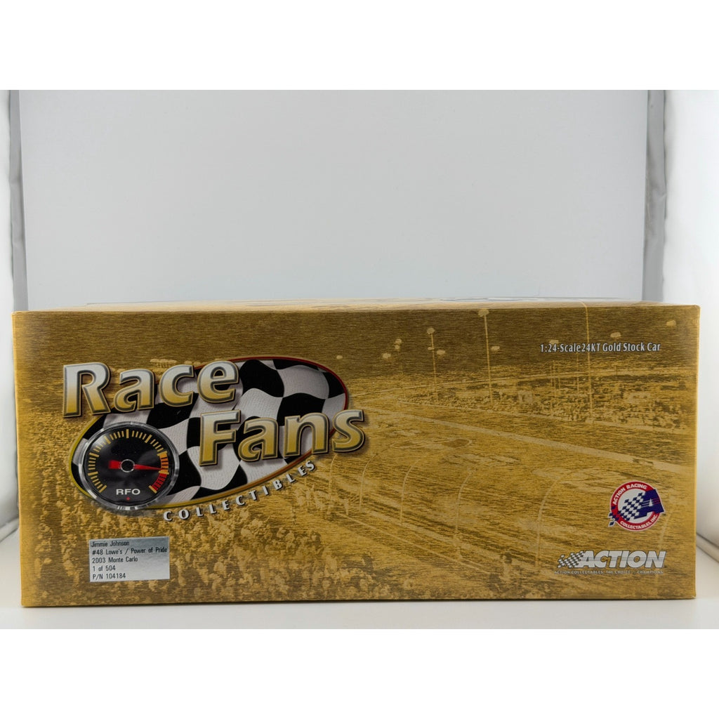 Jimmie Johnson #48 Power of Pride 2003 Monte Carlo 24K Gold 1/504 1:24