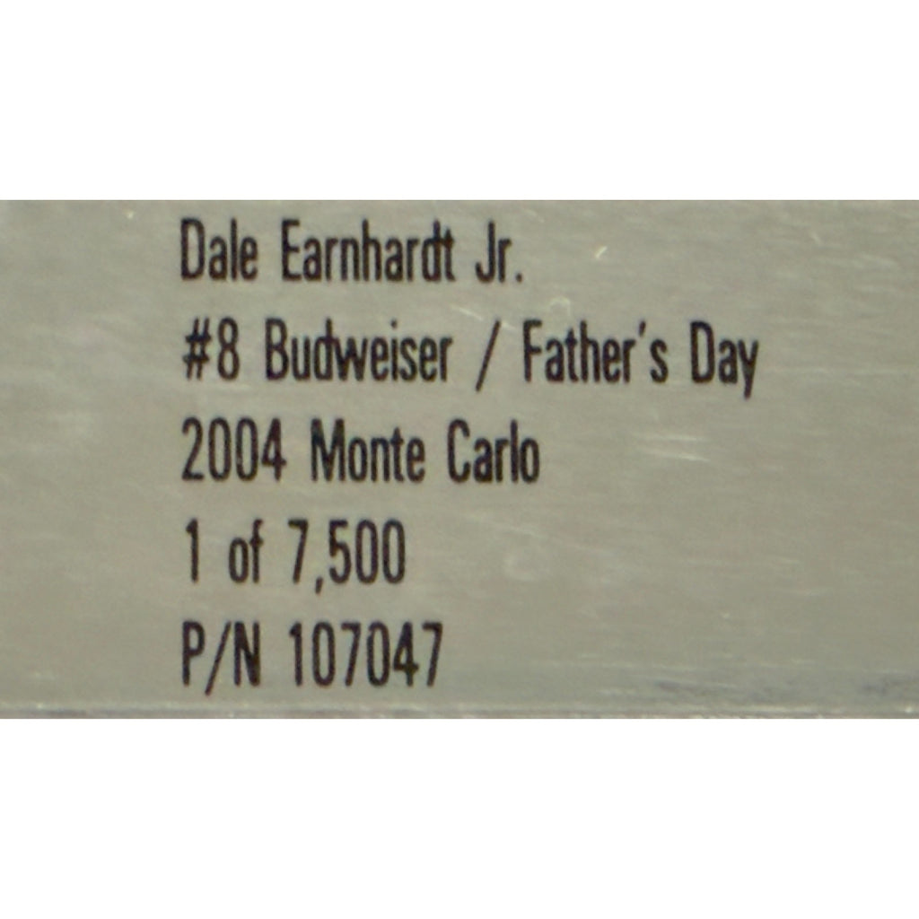 Dale Earnhardt Jr. #8 Budweiser Father's Day 2004 Monte Carlo Autographed 1/7500