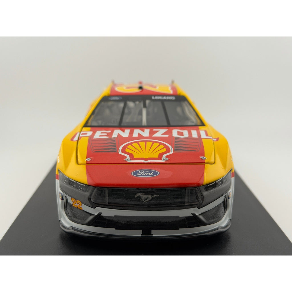 Joey Logano #22 Shell Pennzoil Throwback 2025 Mustang ELITE 1:24 1/116 DIN 44