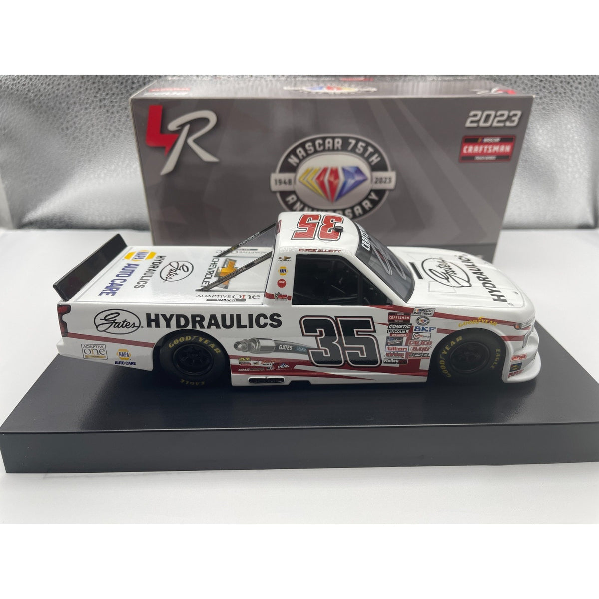 Chase Elliott #35 Gates Hydraulics 2023 Silverado Autographed 1:24 1/96