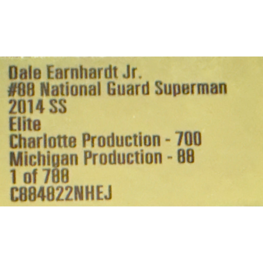 Dale Earnhardt Jr. #88 National Guard Superman 2014 SS Elite 1 of 700 DIN 342