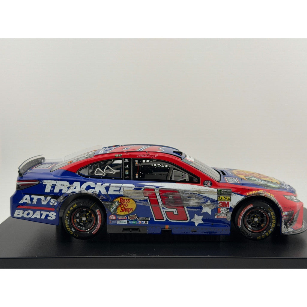 Martin Truex Jr. #19 Bass Pro Patriotic 2019 Charlotte Win Autographed 1/250