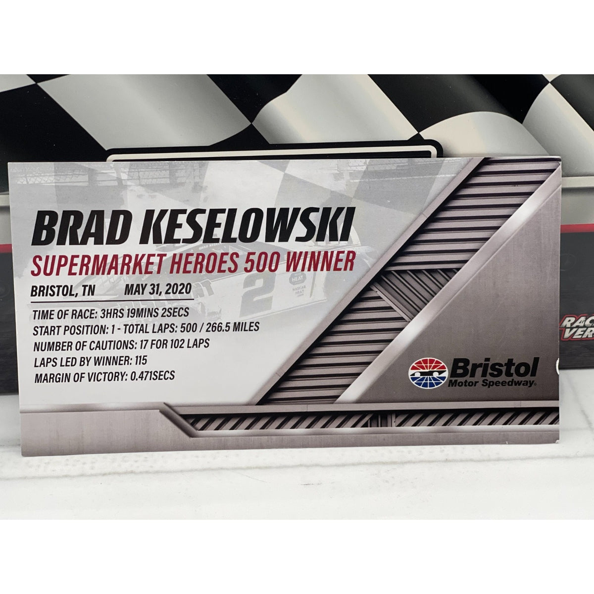 Brad Keselowski #2 Discount Tire Bristol Win 2020 Mustang Auto 1/24 1 of 72