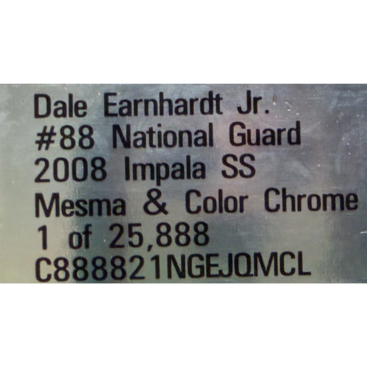 Dale Earnhardt Jr. #88 National Guard 2008 Impala Mesma Color Chrome DIN 15280