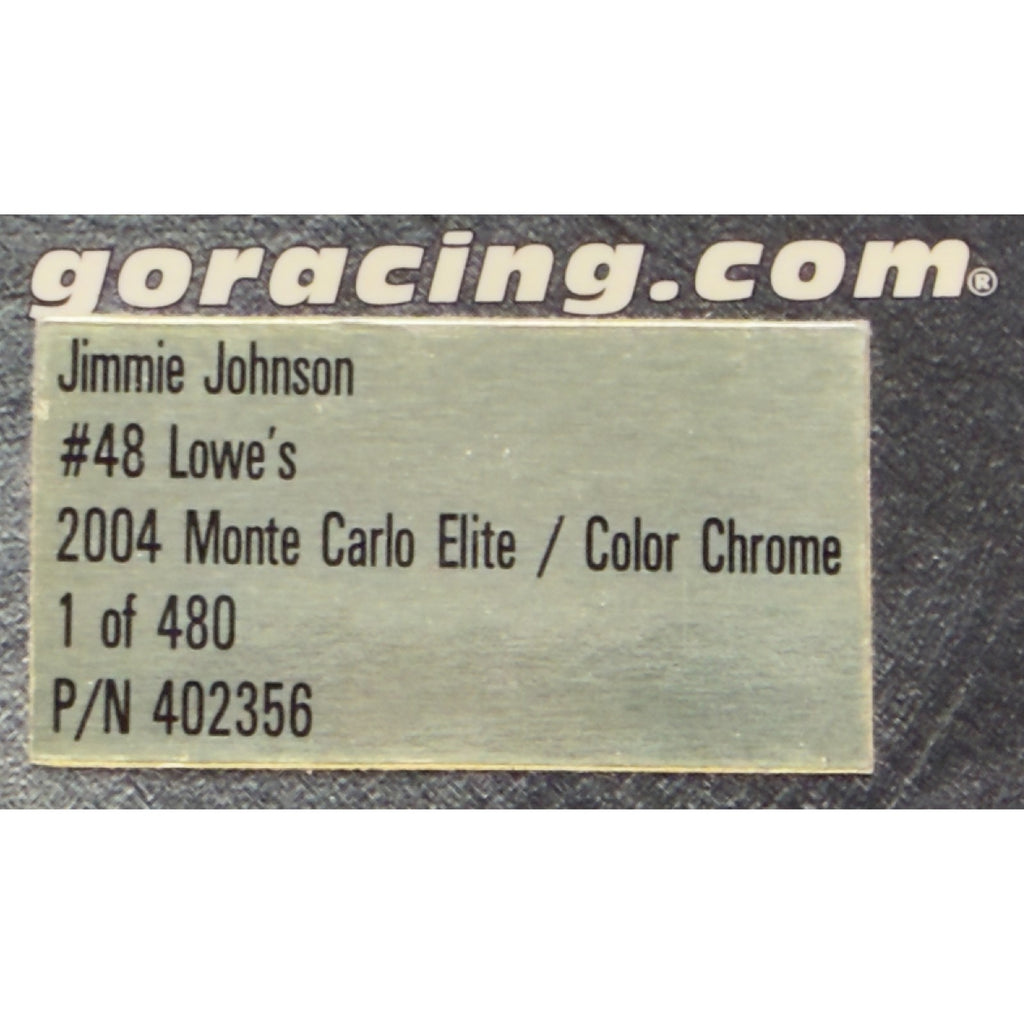 Jimmie Johnson #48 Lowe's 2004 Monte Carlo ELITE Color Chrome 1/480 DIN 424