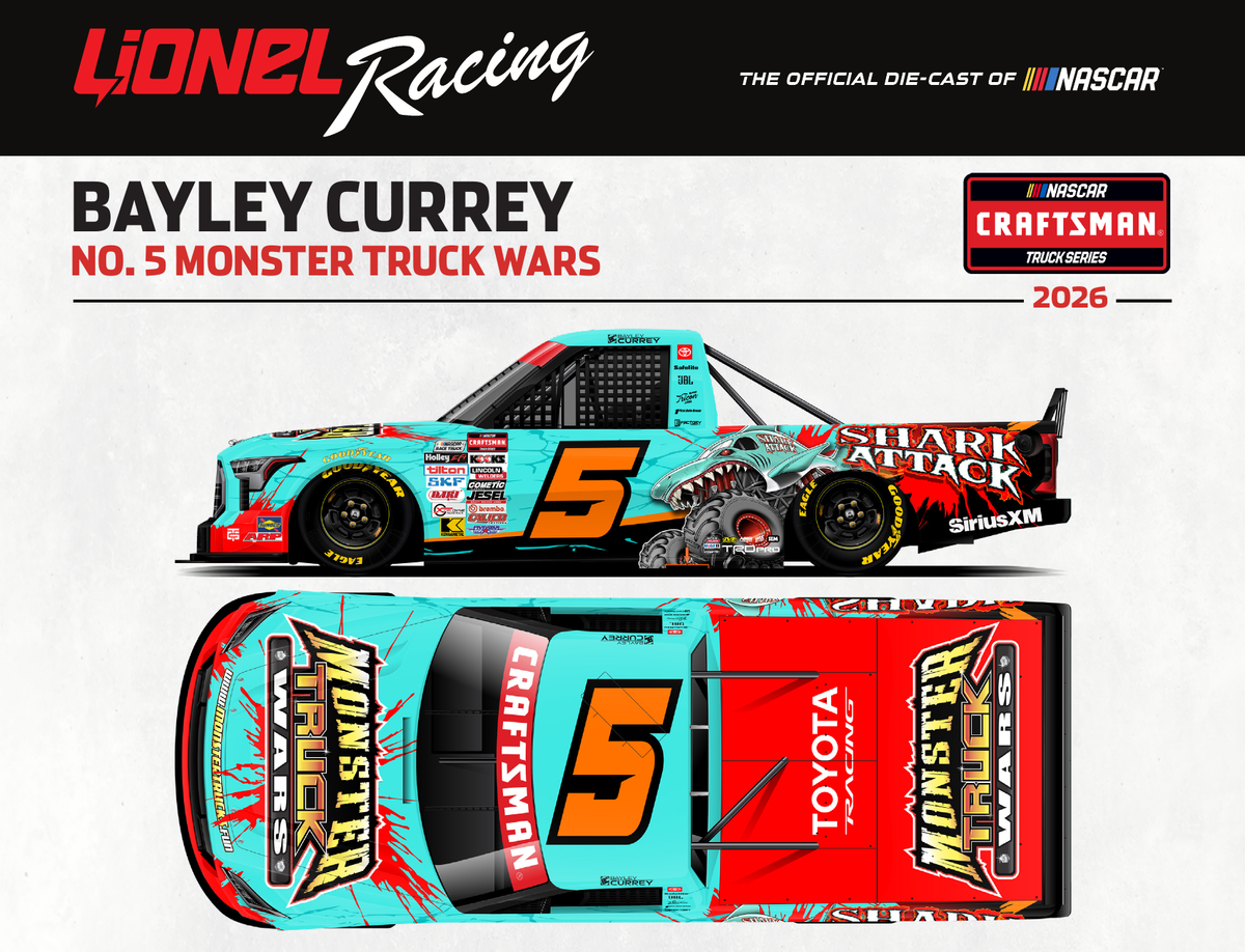 Bayley Currey #5 Monster Truck Wars 2026 Lionel Racing
