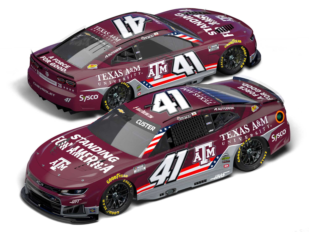 Cole Custer #41 Texas A&M Standing For America 2026 Chevrolet 1:24 ARC official Lionel Racing supplier artwork