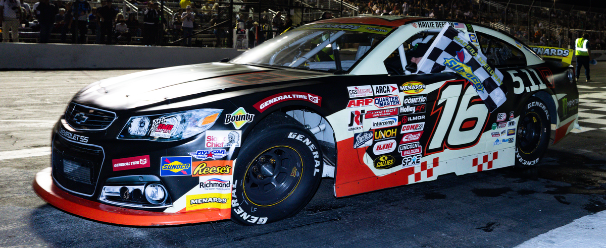 Hailie Deegan No. 16 5.11 Tactical Madera 2026 supplier race photograph; proposed diecast release reference