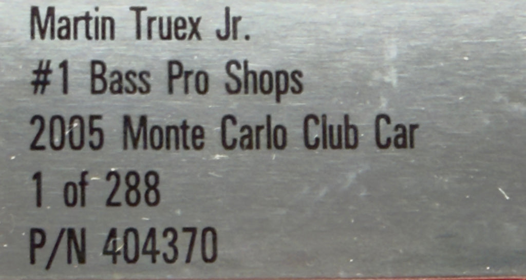 2005 Martin Truex Jr. #1 Bass Pro Shops Club Car 1:24 Diecast