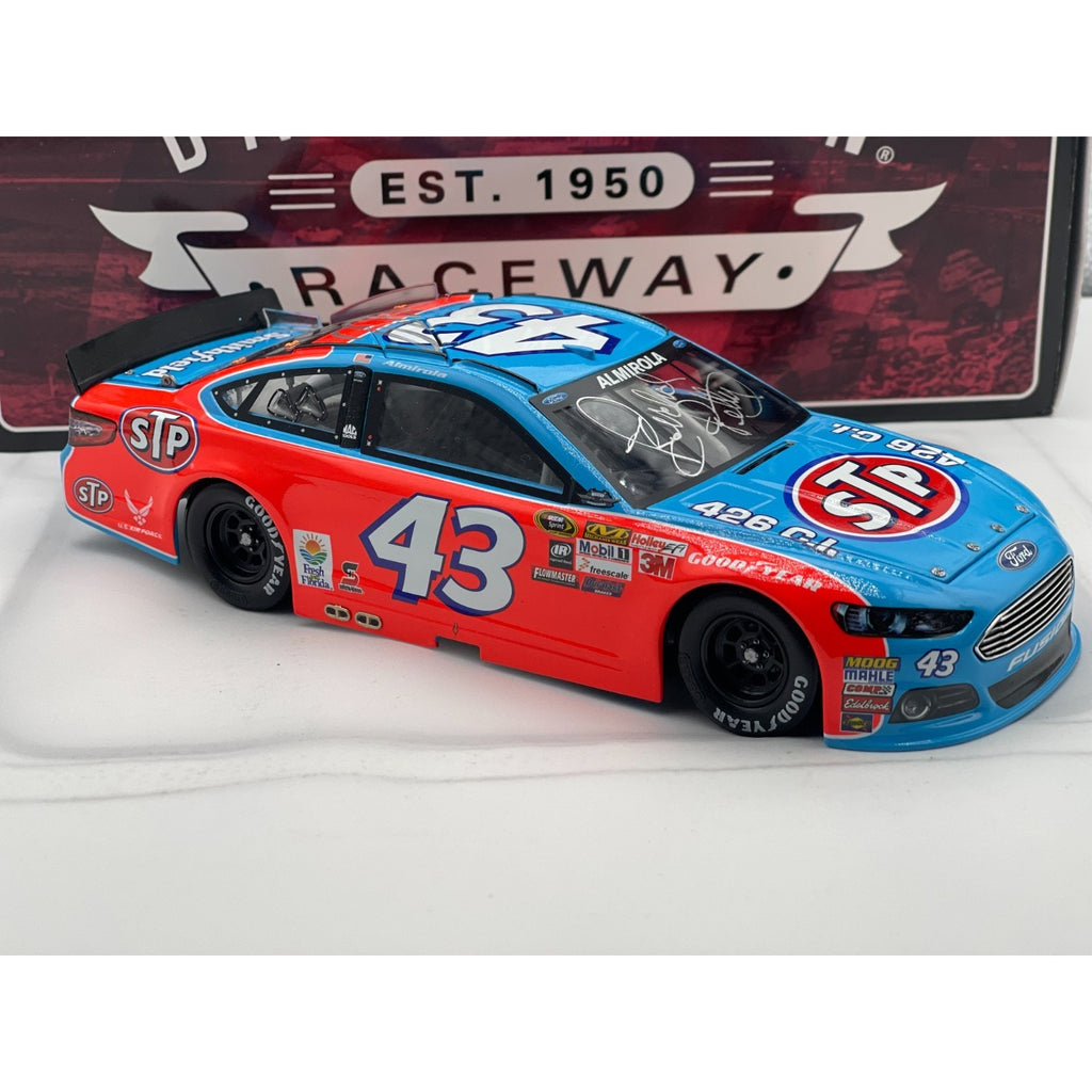 Aric Almirola #43 STP Darlington Throwback 2015 Fusion 1 of 709 Dual Auto