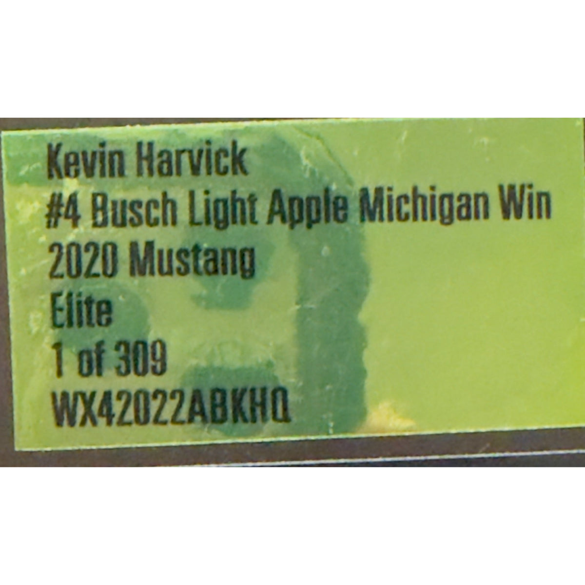 Kevin Harvick #4 Busch Light Apple Michigan Win 2020 Mustang ELITE 1/309 DIN 155