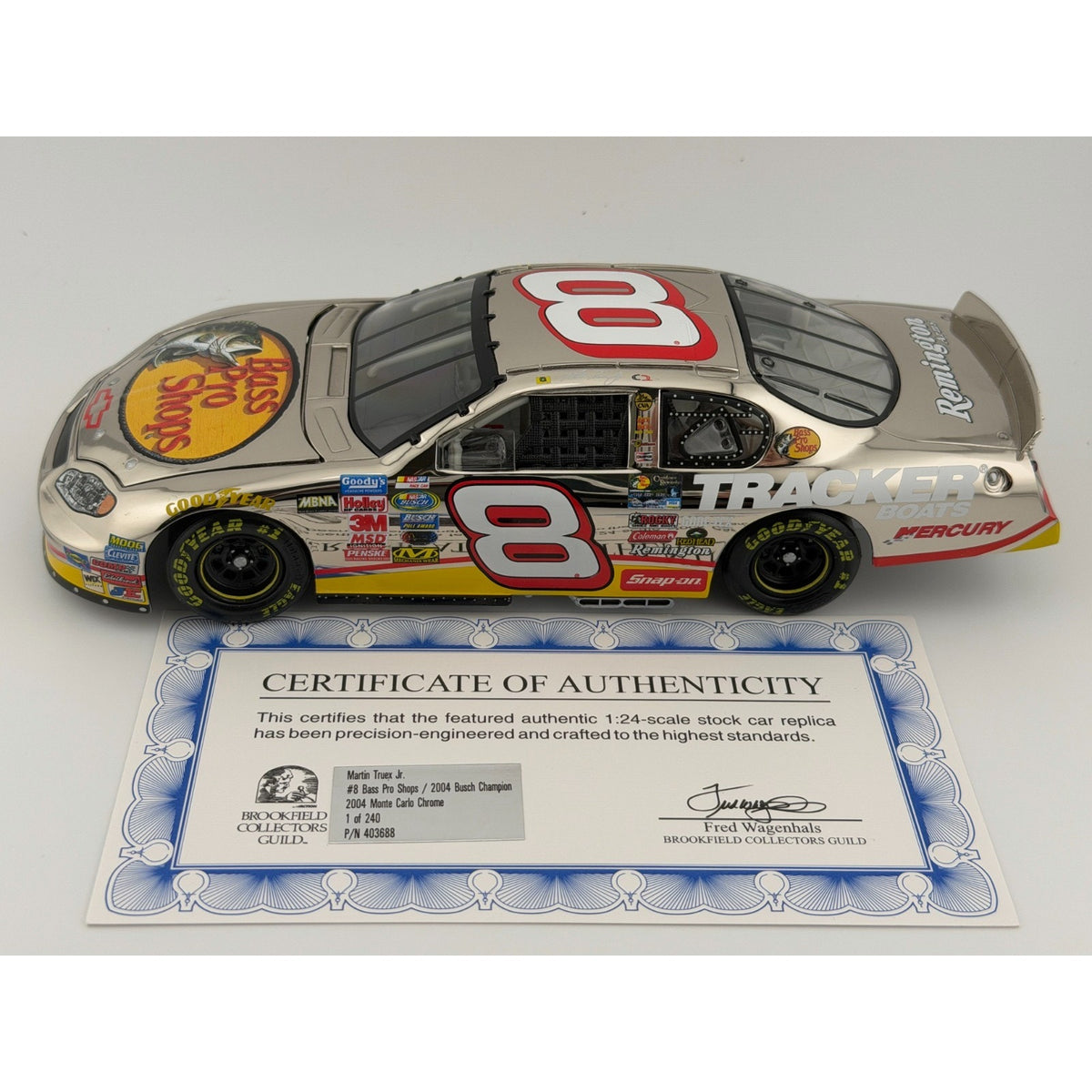 Martin Truex Jr. #8 Bass Pro Shops 2004 Busch Champion Chrome Brookfield 1 of 240