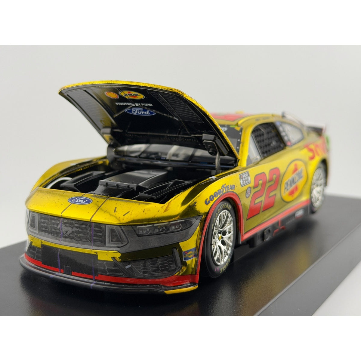 Joey Logano #22 Shell-Pennzoil Nashville Win 2024 Mustang Color Chrome 1/48 #10