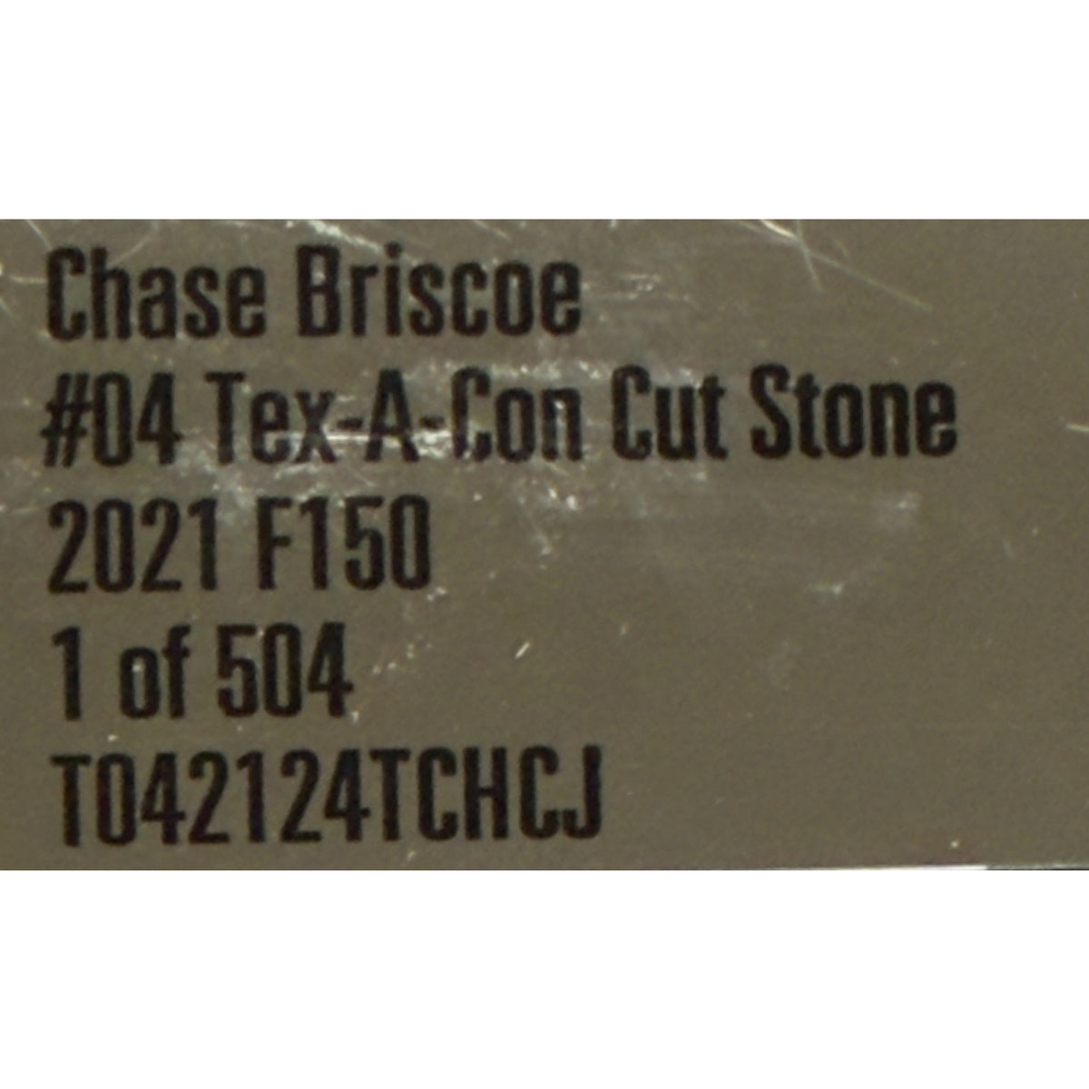 Chase Briscoe #04 Tex-A-Con Cut Stone 2021 F150 Auto 1/504 DIN 154