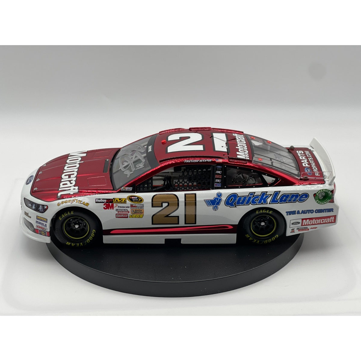 Trevor Bayne #21 Motorcraft Quick Lane 2013 Fusion Auto Color Chrome 1/48 DIN 3