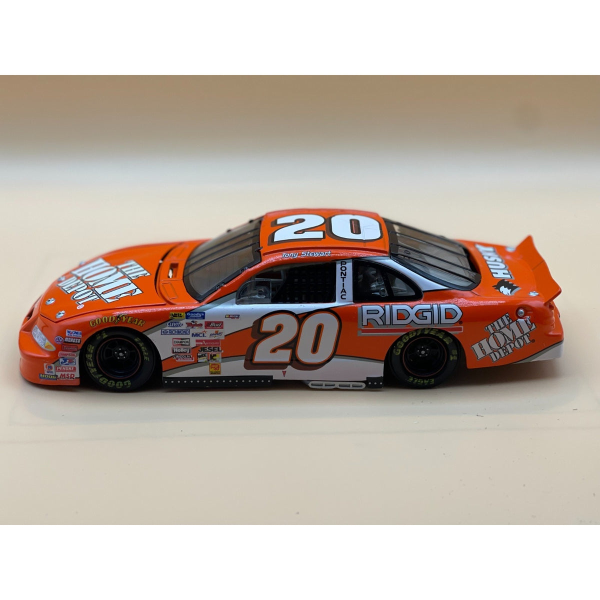 Tony Stewart #20 Home Depot 1999 Pontiac Clear Window Bank 1:24 NASCAR Diecast