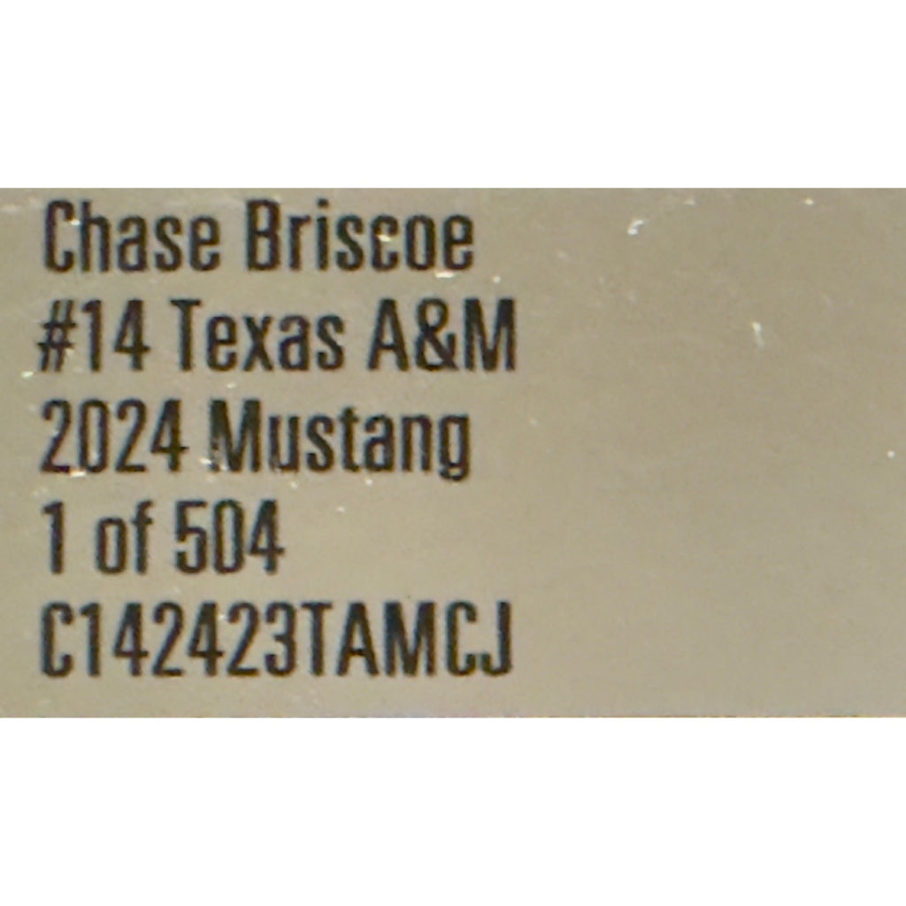 Chase Briscoe #14 Texas A&M 2024 Ford Mustang 1:24 1 of 504 DIN 327