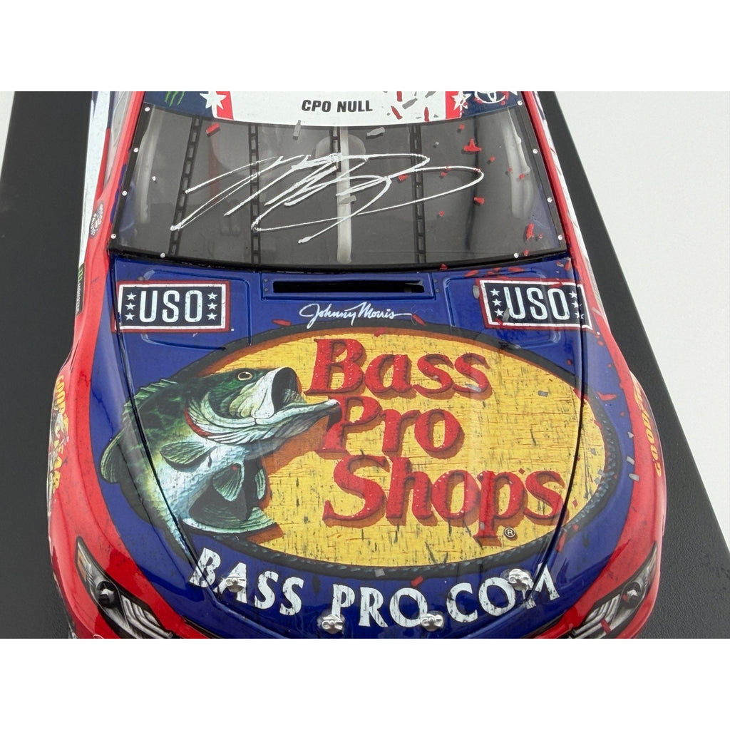 Martin Truex Jr. #19 Bass Pro Patriotic 2019 Charlotte Win Autographed 1/250