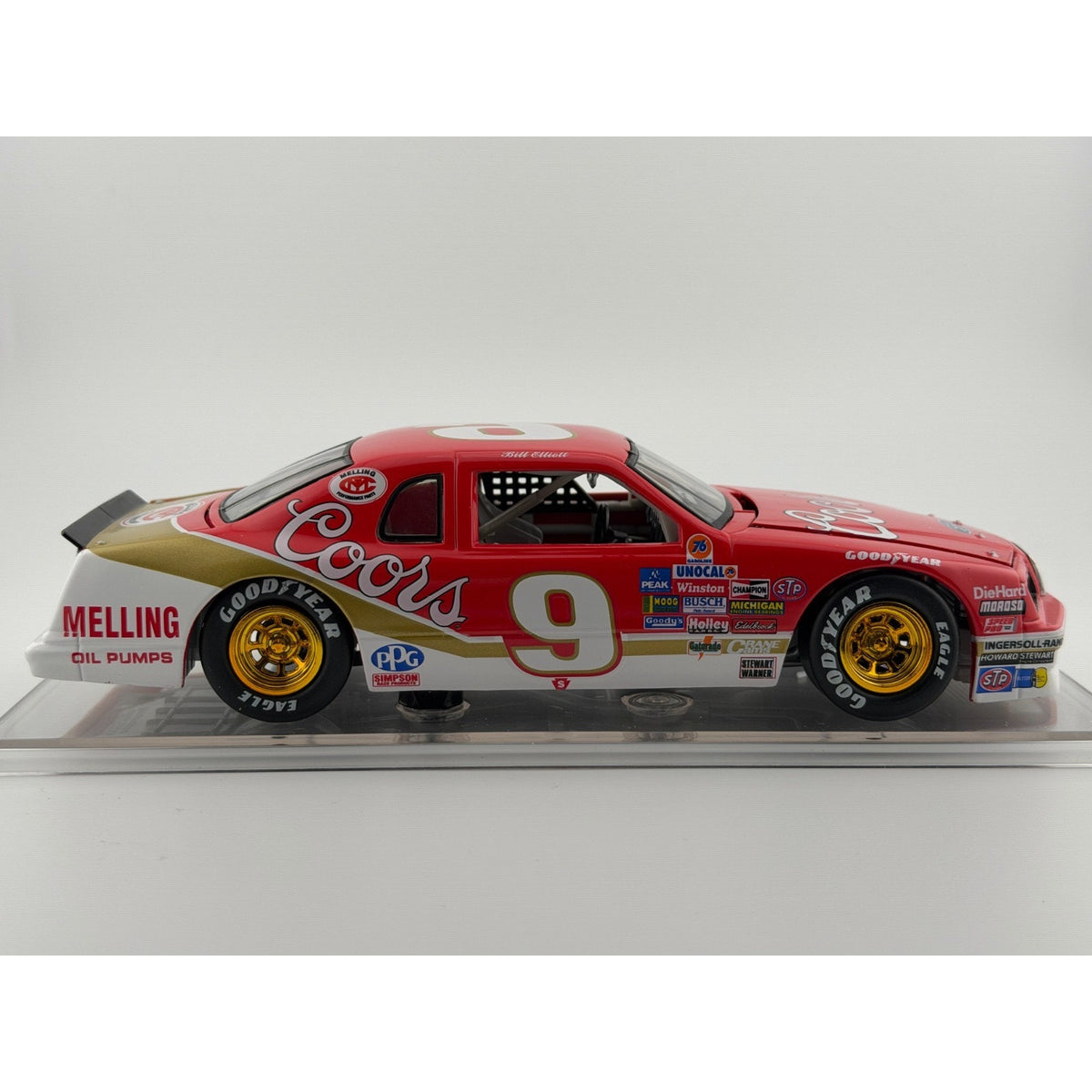 Bill Elliott #9 Coors Million Dollar Win 1985 Thunderbird 1 of 5508 Action