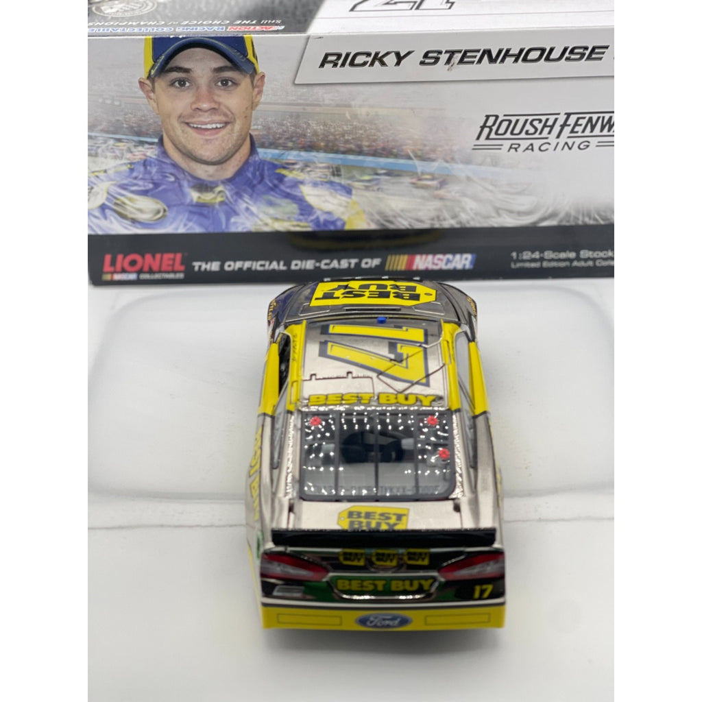 Ricky Stenhouse Jr. #17 Best Buy 2013 Fusion Polished Nickel 1 of 144 Autographed