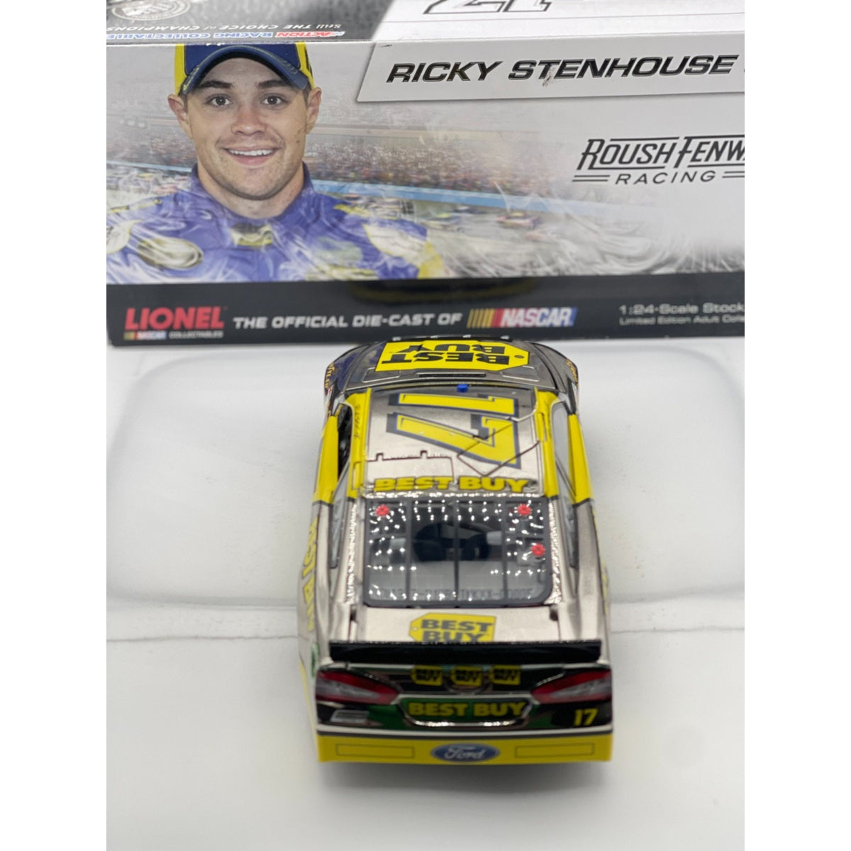 Ricky Stenhouse Jr. #17 Best Buy 2013 Fusion Polished Nickel 1 of 144 Autographed